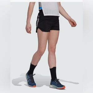 NWT Adidas Terrex Womens Trail Running Agravic  3” Shorts Parley , size XS